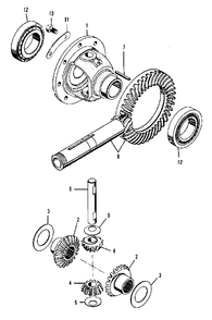 Differential Group (3486i53) Diagram and Parts List for 2097151 Simplicity Lawn Tractor