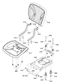 Seat Group (2992504) Diagram and Parts List for  Simplicity Lawn Tractor