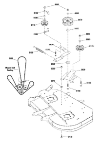 42-Inch (107cm) Mower Deck - Clutch Group (2991669) Diagram and Parts List for  Simplicity Lawn Tractor