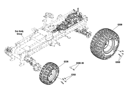 Wheels And Tires Group Diagram and Parts List for  Simplicity Lawn Tractor