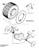 Wheel  Tire Group Diagram and Parts List for  Simplicity Lawn Tractor
