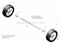 Wheel Group Diagram and Parts List for  Simplicity Snow Blower