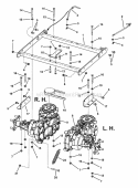 Transaxle Group (Javtrans) Diagram and Parts List for  Simplicity Lawn Tractor