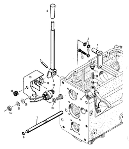 Transmission - P.T.O. Shift Control Group (3486i51) Diagram and Parts List for 2097151 Simplicity Lawn Tractor