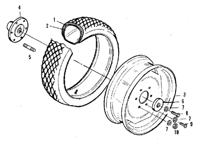 Turf Wheel - Rear Group (3486i70) Diagram and Parts List for 2097151 Simplicity Lawn Tractor