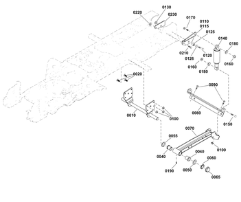 Rear Suspension Group Diagram and Parts List for  Simplicity Lawn Tractor