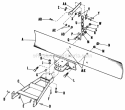 42 Grader Blade Diagram and Parts List for  Simplicity Lawn Tractor