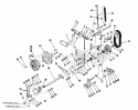 Clutch Power Train And Front PTO Diagram and Parts List for  Simplicity Lawn Tractor