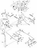 Brake And Lever Group Diagram and Parts List for  Simplicity Lawn Tractor