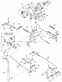 Brake And Lever Group Diagram and Parts List for  Simplicity Lawn Tractor