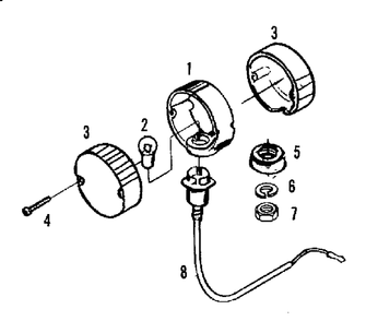 Electrical Lighting - Warning Lamp Group (3486i25) Diagram and Parts List for 2097151 Simplicity Lawn Tractor