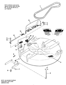 30-Inch Miscellaneous Group Diagram and Parts List for 1690566 Simplicity Lawn Tractor