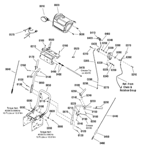 Handles And Controls Group Diagram and Parts List for 1695662 Simplicity Snow Blower