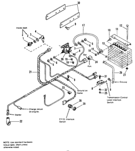 Electrical Group - 1690759 S/N 3617 And Below Diagram and Parts List for 1690762 Simplicity Lawn Tractor