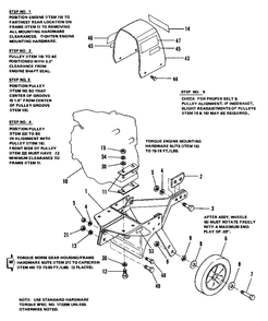 Frame Group (1005) Diagram and Parts List for 1690324 Simplicity Tiller