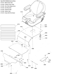 Part Location Diagram of 84005183 Murray COVER, BACK