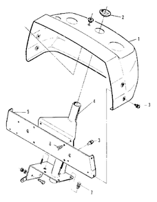 Sheet Metal And Frame - Instrument Panel And Steering Support Group (3486i35) Diagram and Parts List for 2097151 Simplicity Lawn Tractor