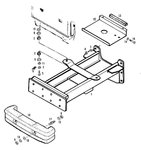 Sheet Metal And Frame - Front Frame And Weight Group (3486i29) Diagram and Parts List for 2097151 Simplicity Lawn Tractor