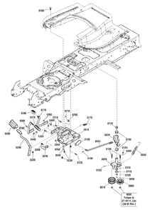Controls Group Diagram and Parts List for  Simplicity Lawn Tractor