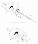 Wheels  Tires Group (7098Wtg) Diagram and Parts List for  Simplicity Lawn Tractor