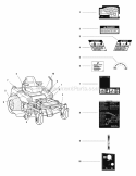 Decals - Safety  Operation (7010Dso) Diagram and Parts List for  Simplicity Lawn Tractor