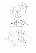 Seat  Mount Group (4235Smg) Diagram and Parts List for  Simplicity Lawn Tractor