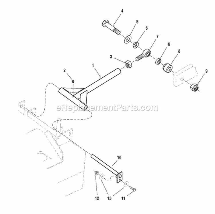 48  52 Mower Decks - Rear Mount Bars (7090Rmb) Diagram and Parts List for  Simplicity Lawn Tractor
