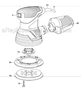 Page A Diagram and Parts List for  Skil Sander Polisher