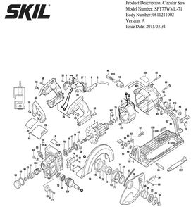 Part Location Diagram of 4960371001 Skil Carbon Brush Set