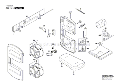 Page A Diagram and Parts List for  Skil Band Saw