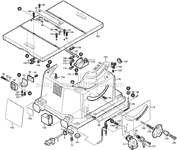 Page B Diagram and Parts List for F012340002 Skil