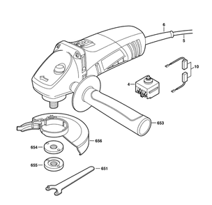 Part Location Diagram of 2828320006 Skil Auxiliary Handle