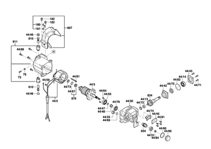 Fig-0 Diagram and Parts List for  Skil Saw