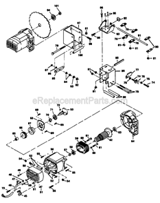 Page A Diagram and Parts List for TYPE 2 F012340098 Skil Table Saw