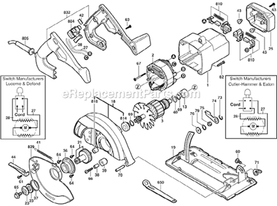 Page A Diagram and Parts List for TYPE 1 F012515000 Skil Circular Saw