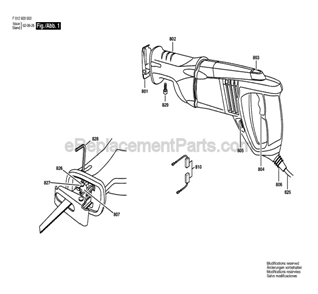 Part Location Diagram of 3604460555 Bosch Tool CORD