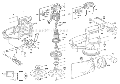 Part Location Diagram of 2600917002 Bosch Tool NEEDLE BUSHING