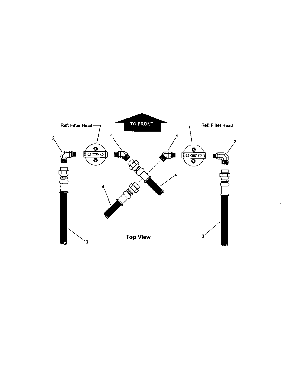 Hose (61" deck) pt. 2 Diagram and Parts List for  Snapper Lawn Mower