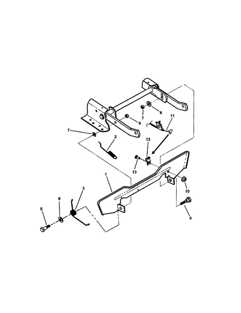 Blade Stop Pedals Diagram and Parts List for 7800104 Snapper Lawn Mower