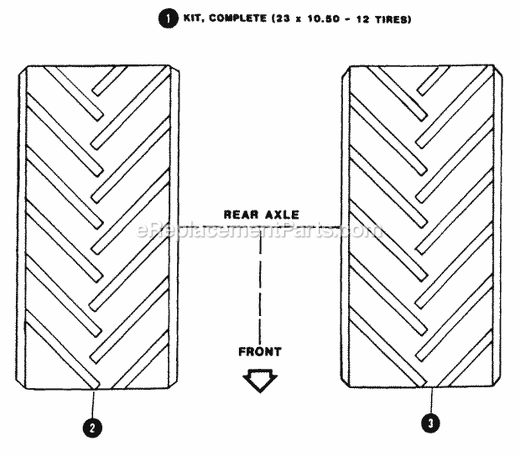 Ag Wheels  Tires - Accessory Diagram and Parts List for 80024 Snapper Lawn Tractor