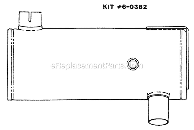 Spark Arrestor Muffler - Accessory Diagram and Parts List for 80024 Snapper Lawn Tractor