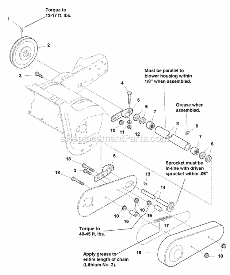 Drive Group (986022) Diagram and Parts List for  Snapper Lawn Tractor Accessories