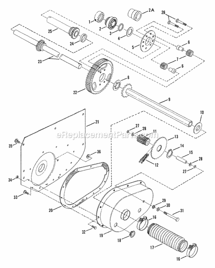 Differential RH Fender Diagram and Parts List for  Snapper Lawn Tractor