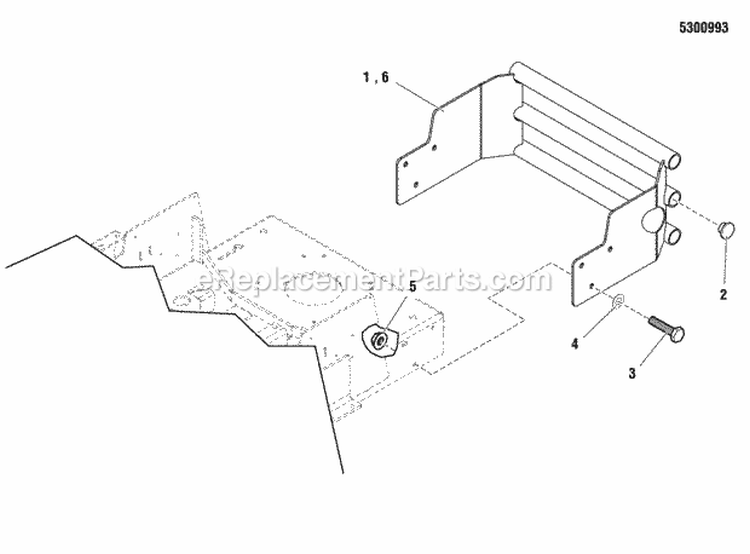 Rear Bumper Group Diagram and Parts List for 5900775 Snapper Lawn Tractor
