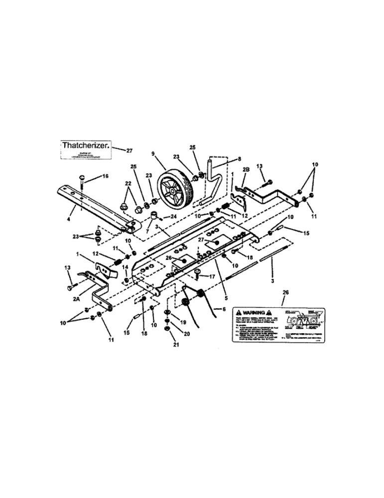 Thatcherizer Assembly Diagram and Parts List for 7800217 Snapper Lawn Mower