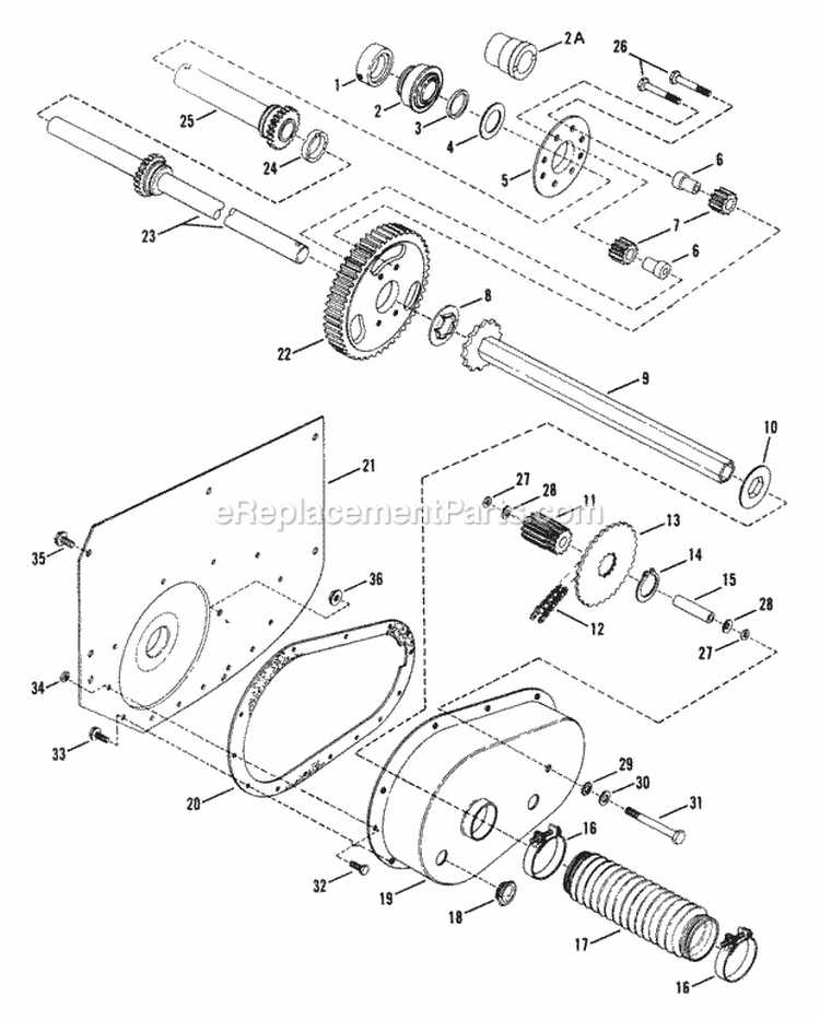 Differential RH Fender Diagram and Parts List for  Snapper Lawn Tractor