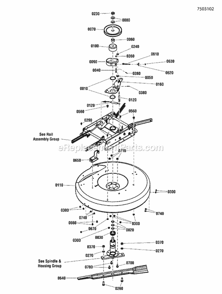 28 Deck Assembly Rer Diagram and Parts List for  Snapper Lawn Tractor