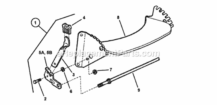 Front Wheel Bracket Diagram and Parts List for 85699 Snapper Lawn Mower