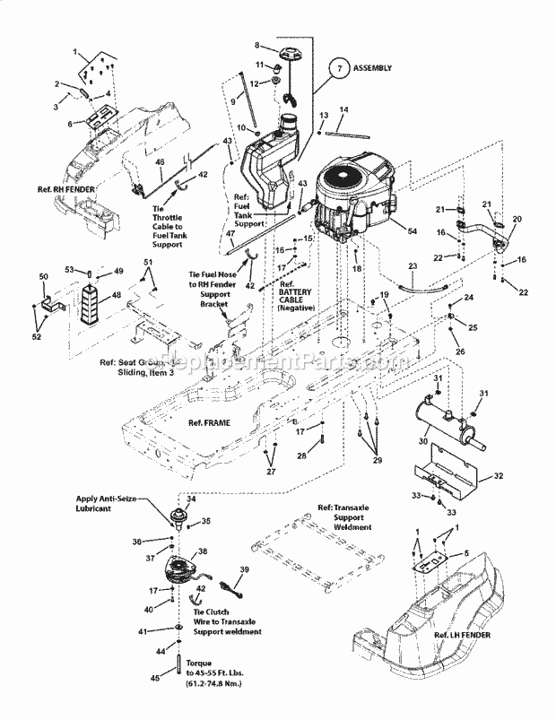 Control_Group_Right_Hand_(7501571) Diagram and Parts List for  Snapper Lawn Mower