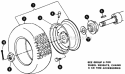 Rear Wheels Diagram and Parts List for 80828 Snapper Lawn Tractor